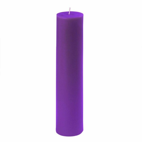 Jeco 2 x 9 in. Purple Pillar Candle, 12PK CPZ-2910